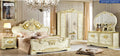 Gold Ivory King Bedroom Set V15268