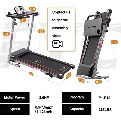Folding Electric Treadmill E608