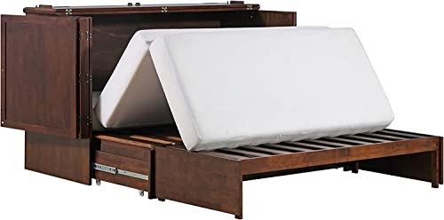 Queen Murphy Cabinet Bed with Charging Station K68892