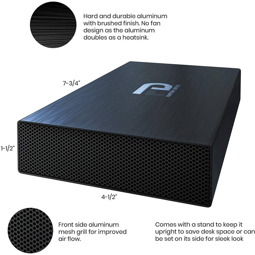 10TB 7200RPM USB3.0/eSATA Aluminum External Hard Drive G390