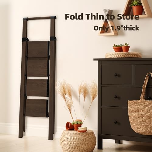 3 Step Foldable Aluminum Step Ladder with Handgrip N661