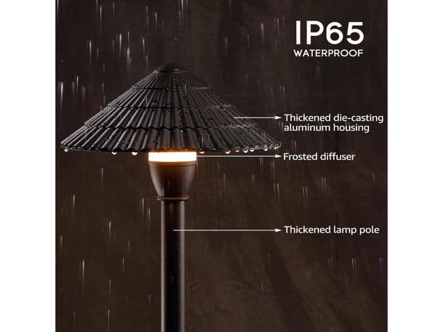 12 Pack 3W 3000K Warm White LED Outdoor Landscape Light B80990