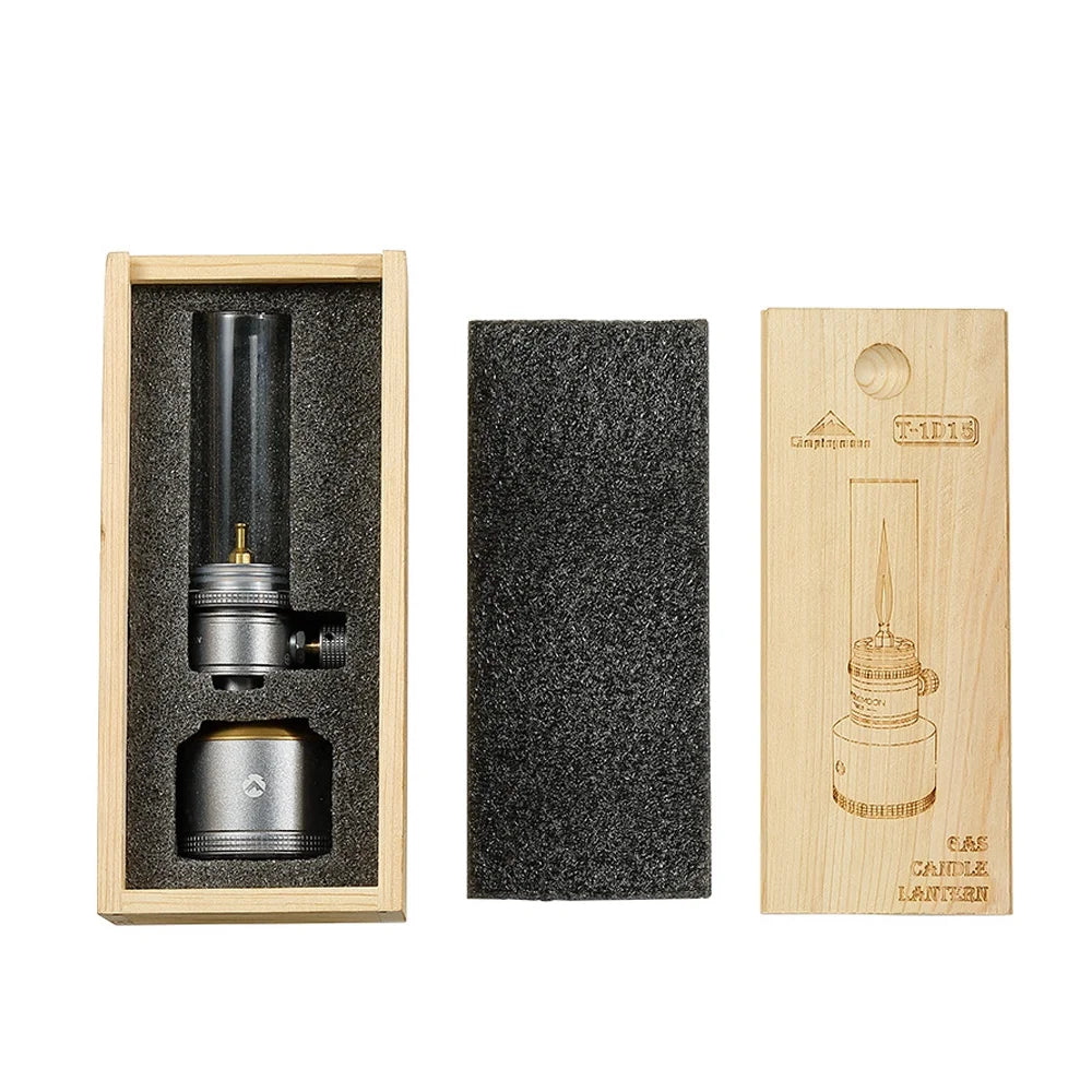 Portable Windproof Candlelight Camping Gas Burner Lantern I355
