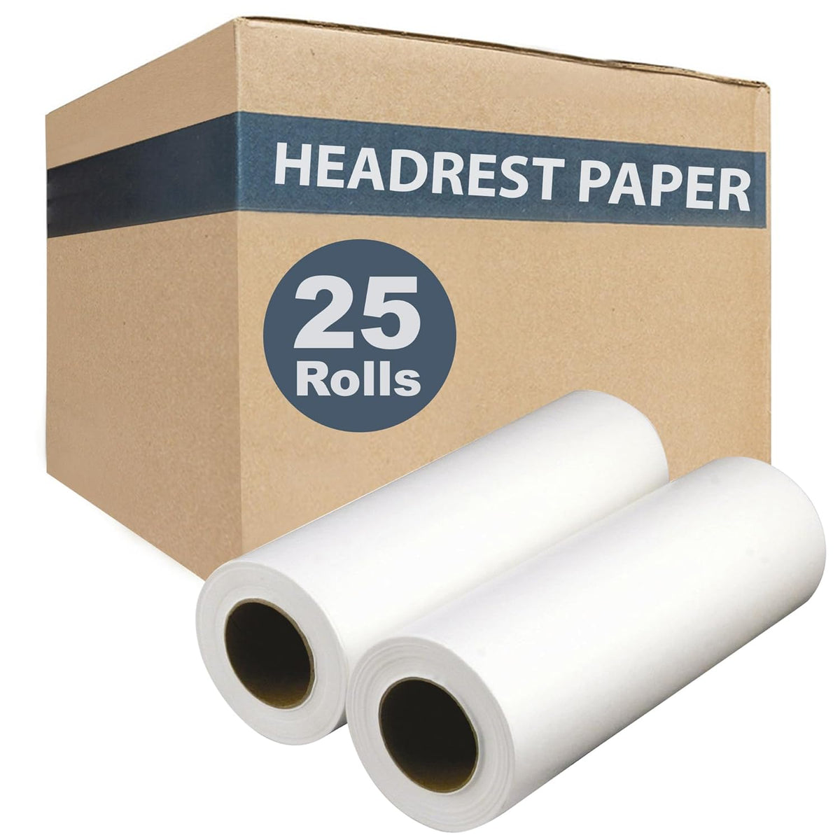 25-Pack 8.5" x 225' Premium Smooth 16 Pound Paper Disposable Paper Spool I774