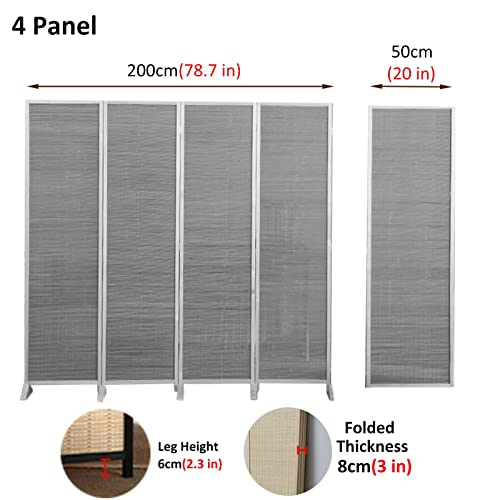 Bamboo Folding Room Divider 3 Panel Q4040