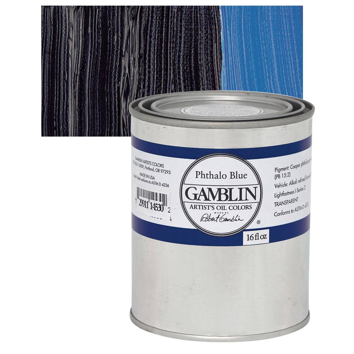 Phthalo Blue Oil Color 16 oz Can P14238