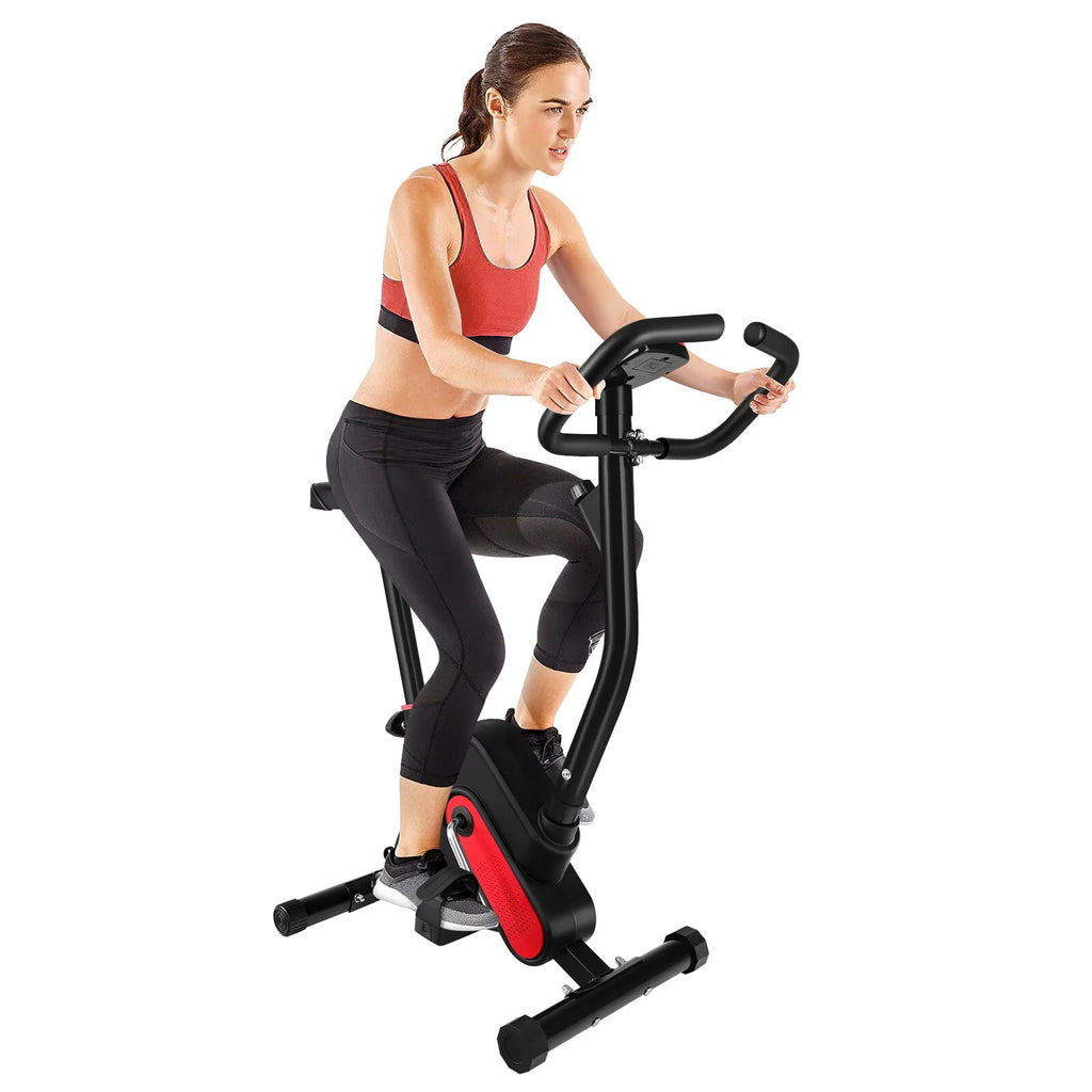 Stationary Indoor Cycling Bike with Seat Cushion and Digital Display M9651