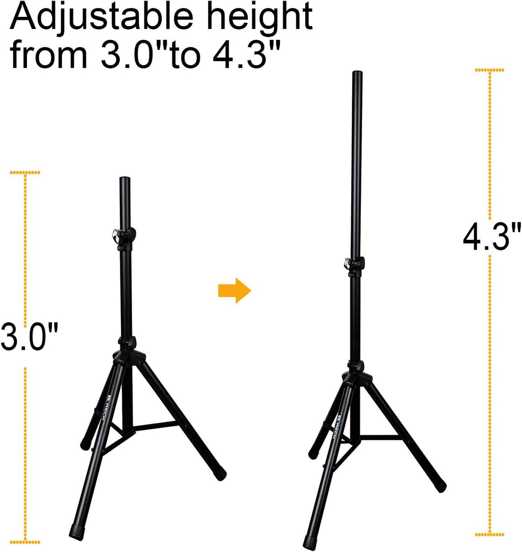 Portable 12-Inch 1000 Watts 2-Way Powered DJ/PA Speaker System Combo Set with Bluetooth and Speaker Stands C4216