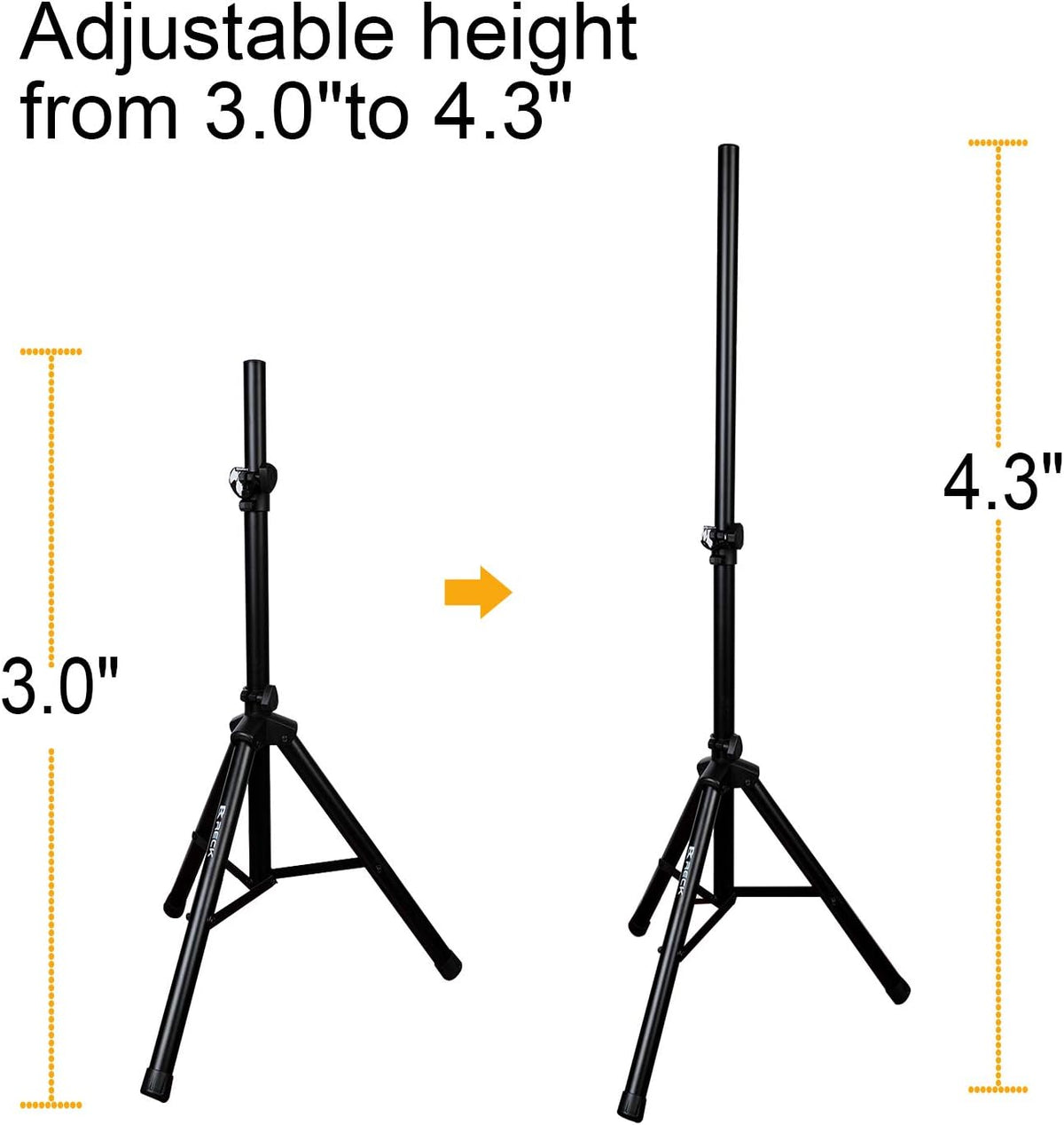 Portable 12-Inch 1000 Watts 2-Way Powered DJ/PA Speaker System Combo Set with Bluetooth and Speaker Stands C4216