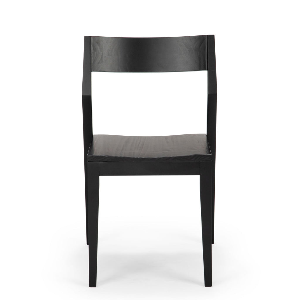 Black Solid Wood Dining Chair S559
