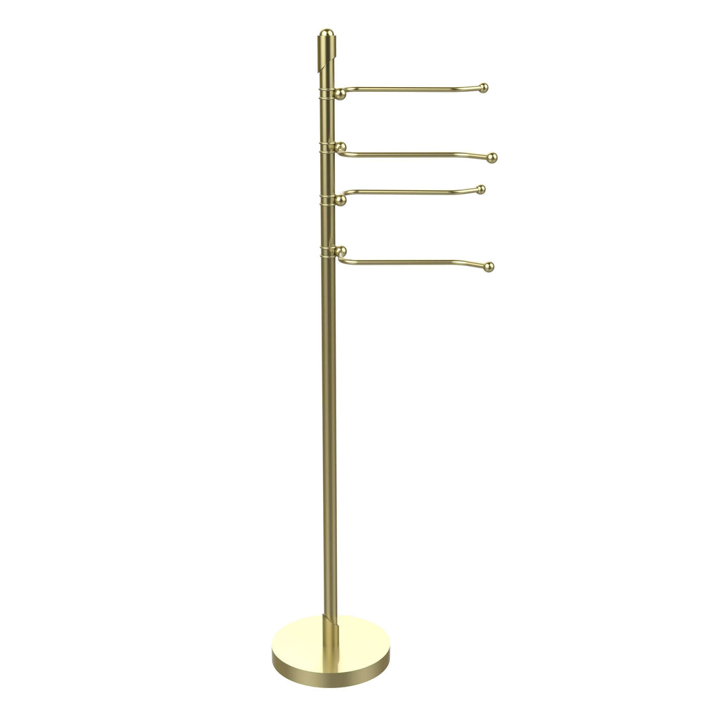 Satin Brass Free Standing Towel Stand F505436