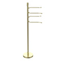 Satin Brass Free Standing Towel Stand F505436