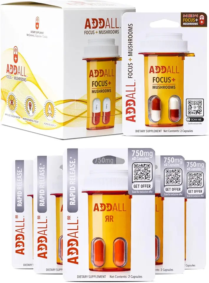 Mushrooms Memory and Rapid Release Brain Supplement Pills L495156