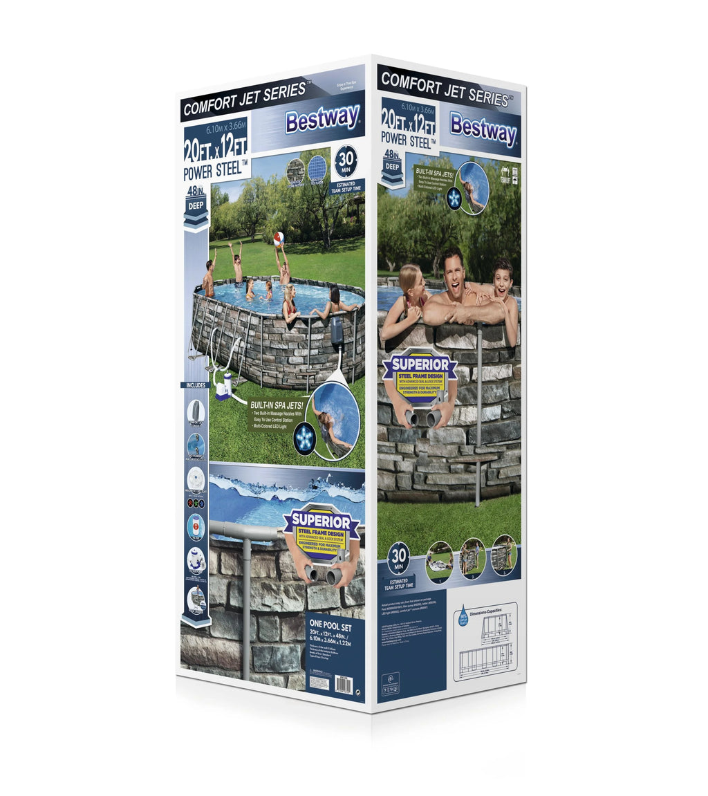 20' x 12' x 48" Oval Above-Ground Pool Set G4471