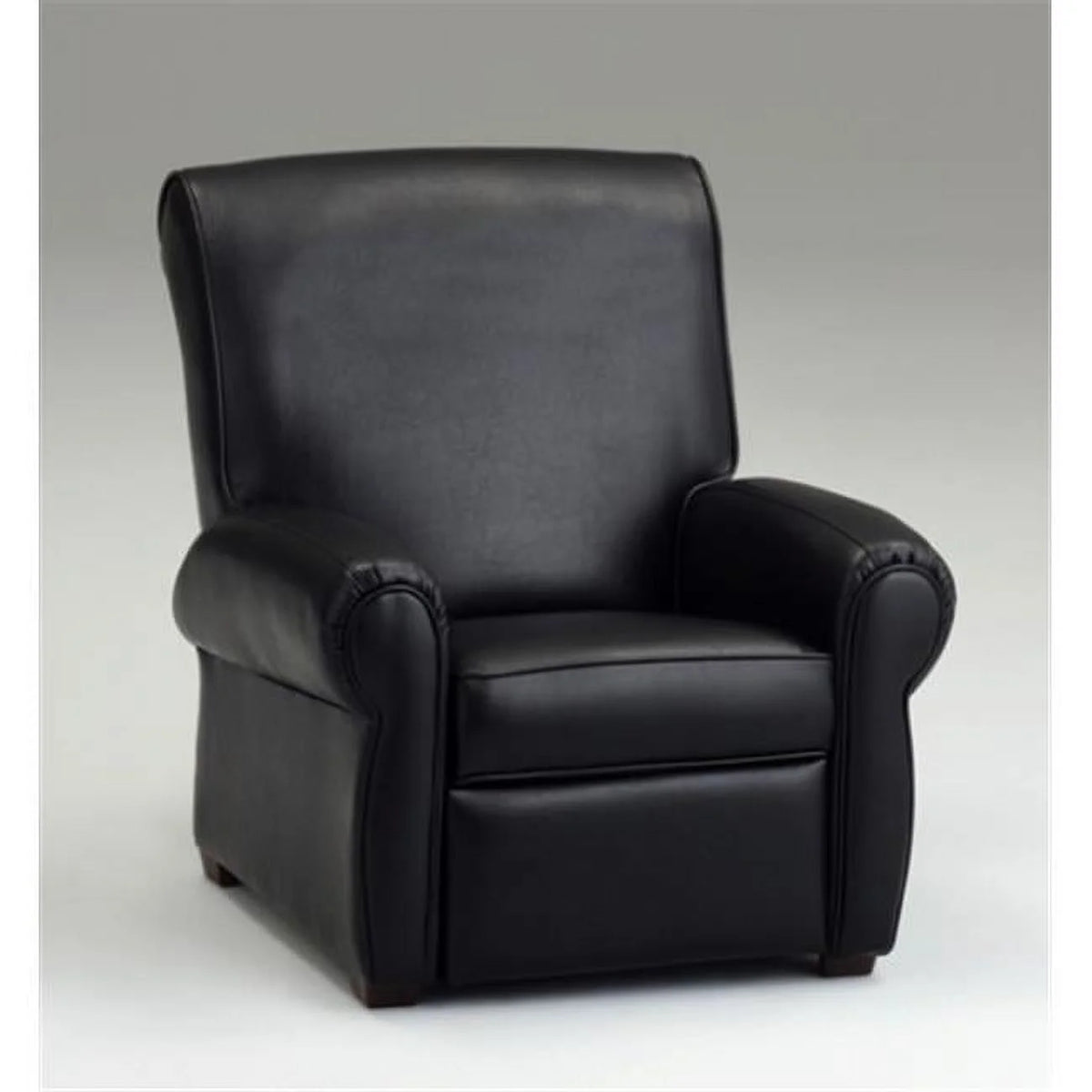 Modern Kids Club Recliner Black Leather Like Z9268