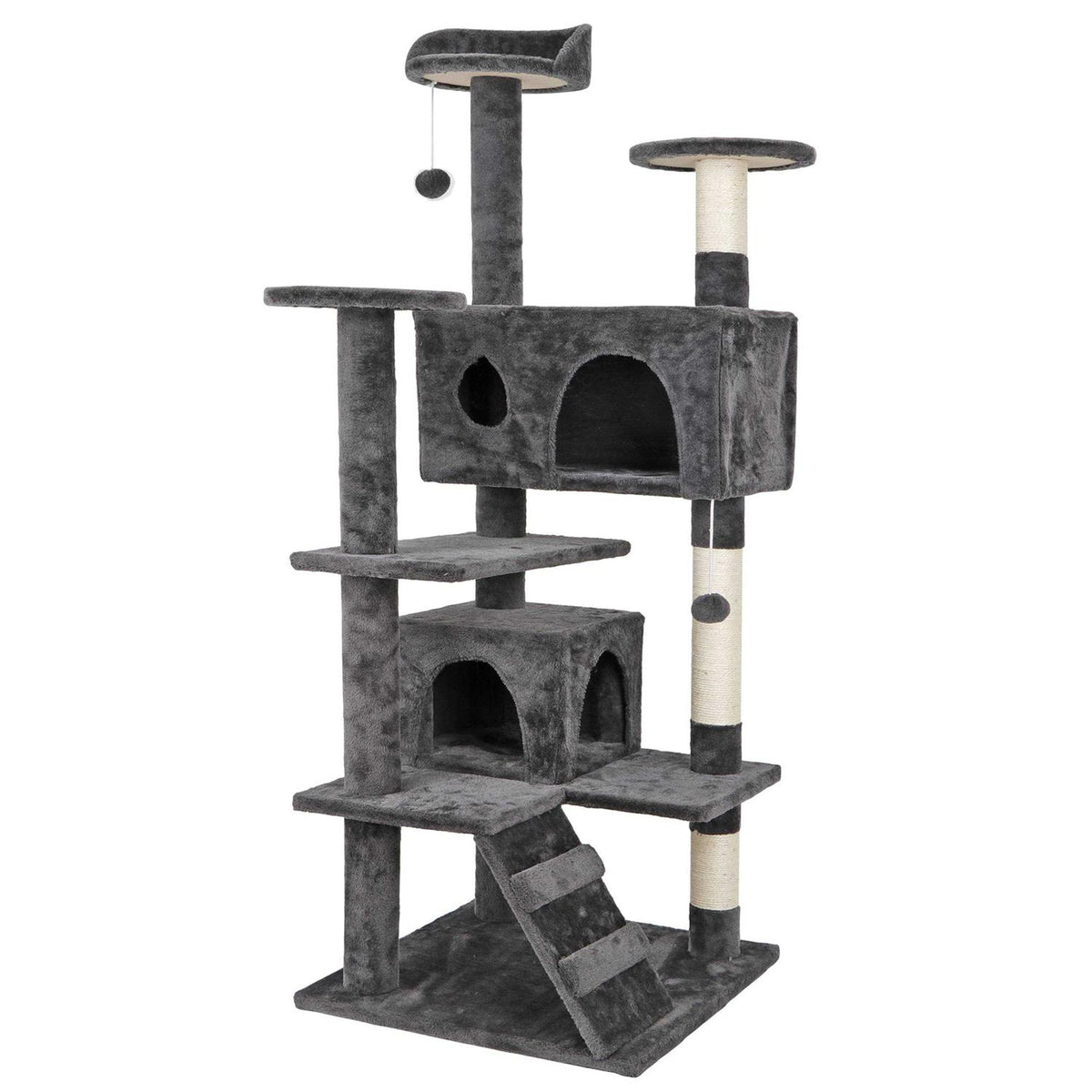 Cat Tree Multi-Levels Condos Scratching Post Tower N413934