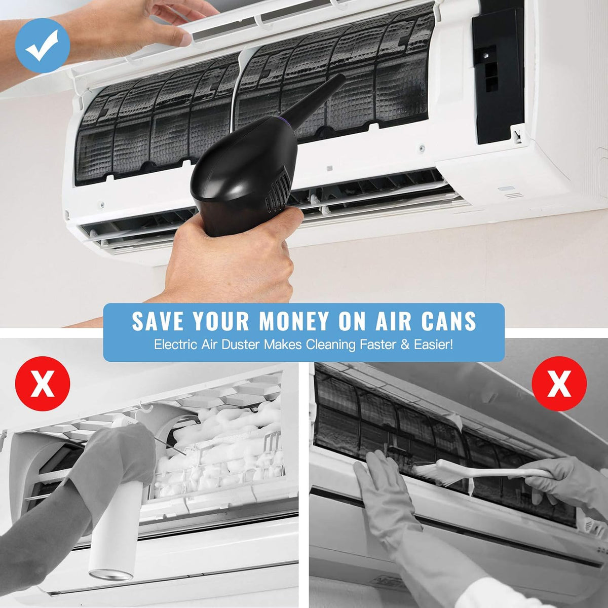 Electric Cordless Air Duster with 15000mAH Battery T760527