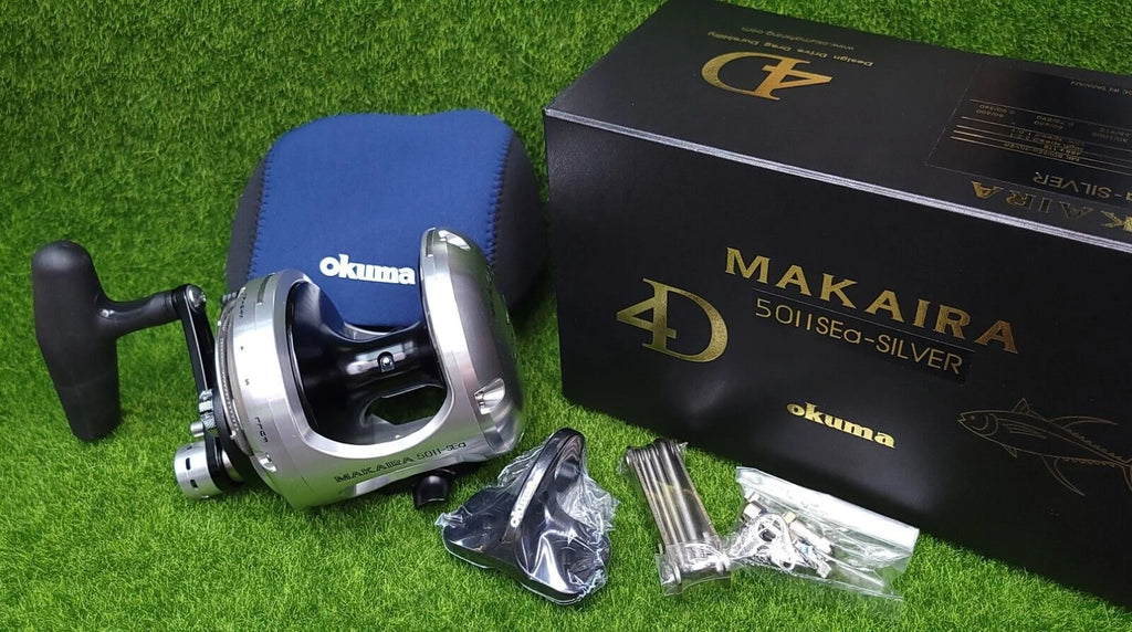 Silver Makaira 2 Speed Lever Drag Reel B218