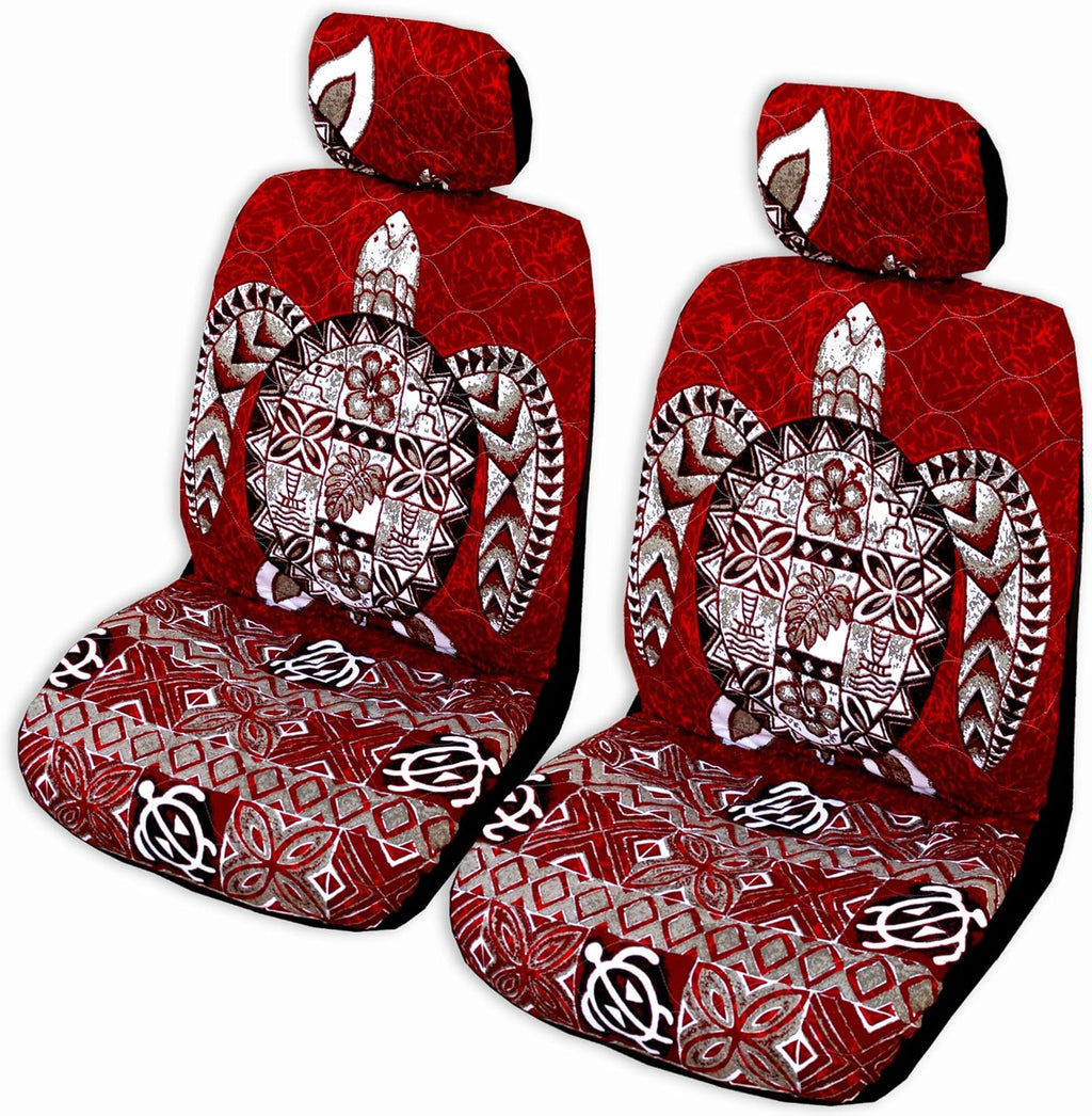 Gray Hawaiian Car Seat Covers Pack of 2 R41541