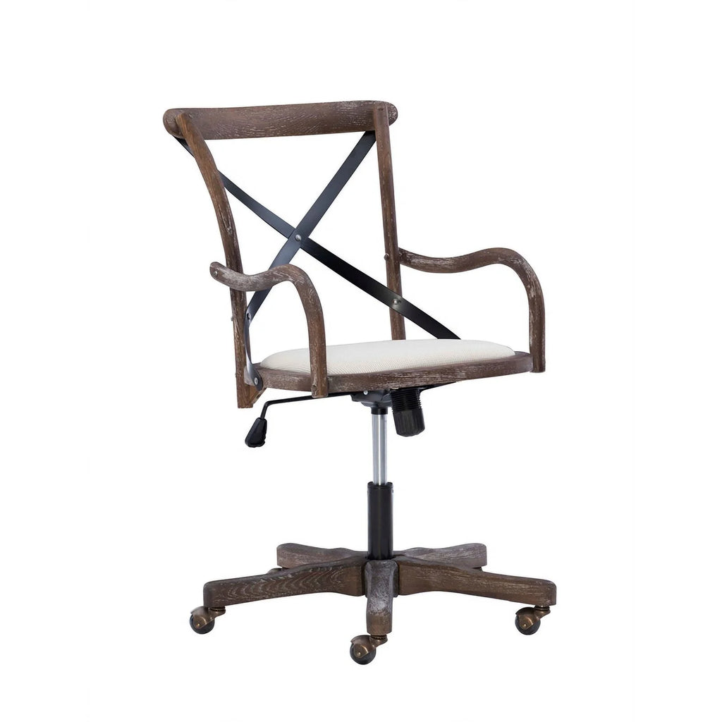 Adjustable Swivel Brown Office Chair A972