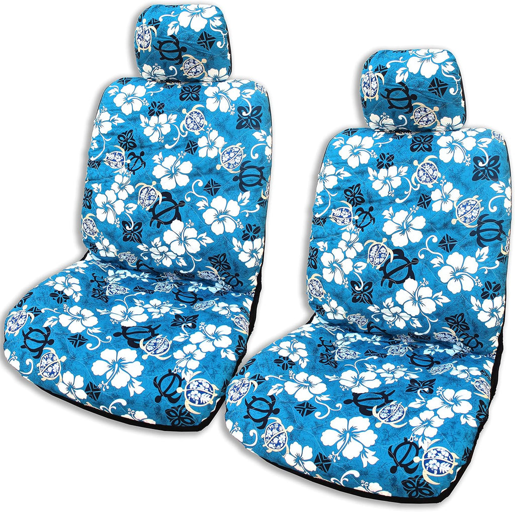 Gray Hawaiian Car Seat Covers Pack of 2 R41541