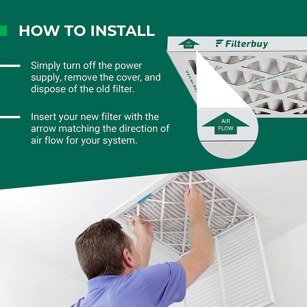20x25x5 MERV 8 Pleated HVAC Air Filters (3-Pack) M88816