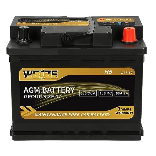 BCI Group 24F AGM Automotive Battery, 120RC, 710CCA Y42498