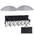 Folding Portable Soccer Bench Chair with Storage Bag O262