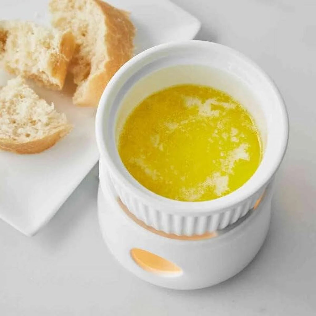 White Butter Warmer O9066