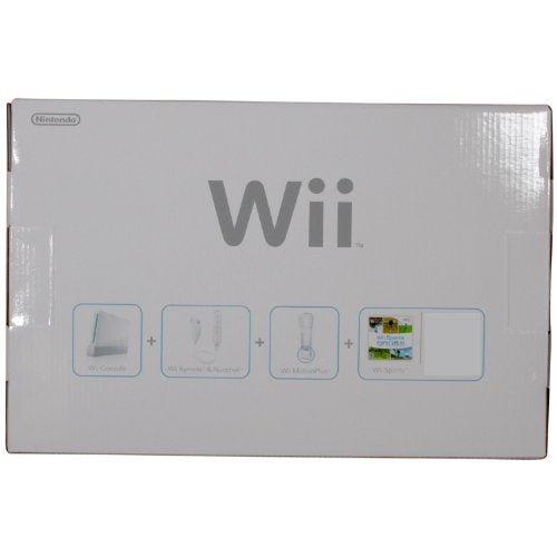 White Wii with Wii Sports Game O70625