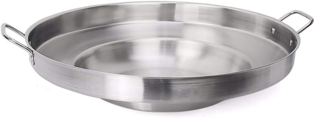 23 Stainless Steel Concave Fry Comal G176100