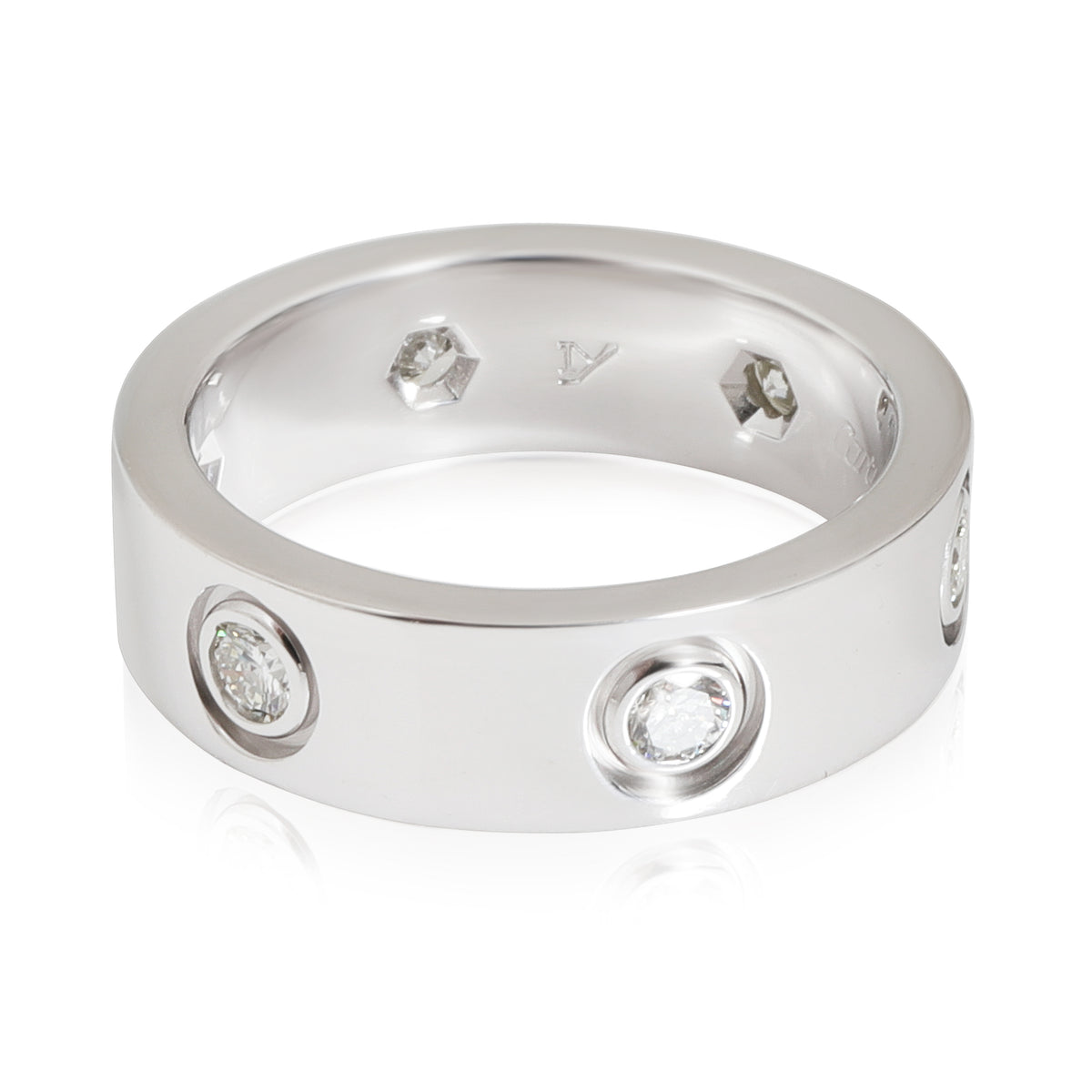 18k White Gold Diamond Ring 0.46 CTW Pre-Owned F719