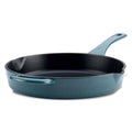 Cast Iron Enamel Skillet with Pour Spouts E6419
