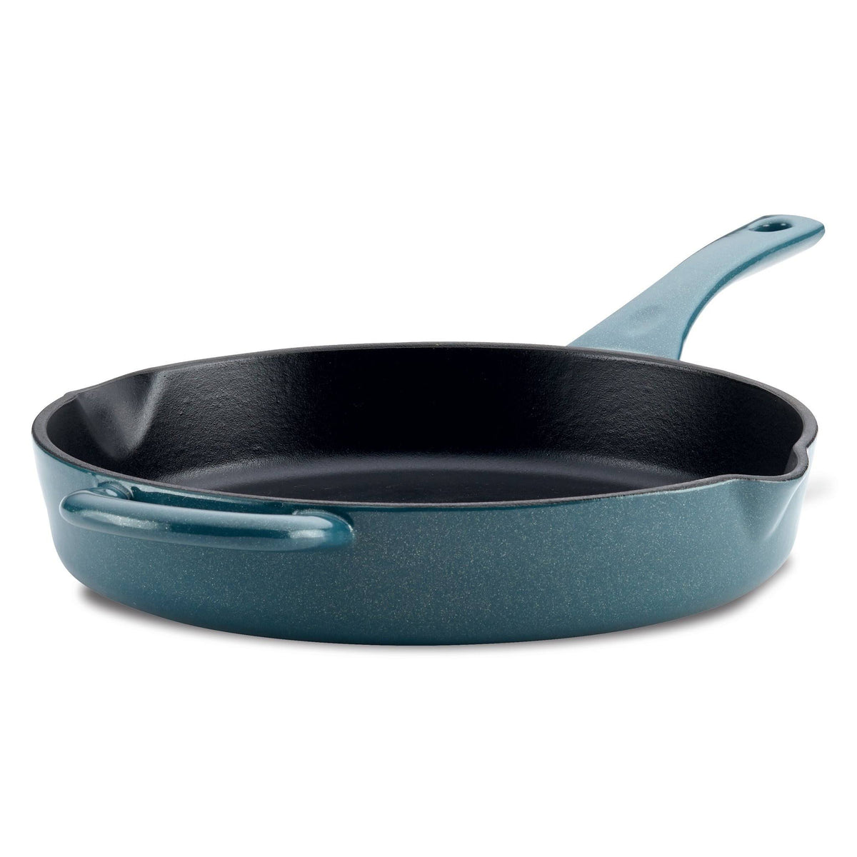 Cast Iron Enamel Skillet with Pour Spouts E6419