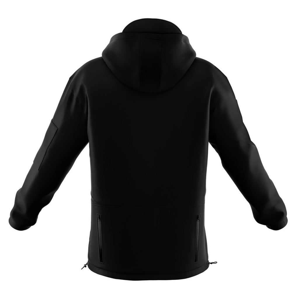 Black Multi Pocket Soft Shell Fishing Jacket Y336