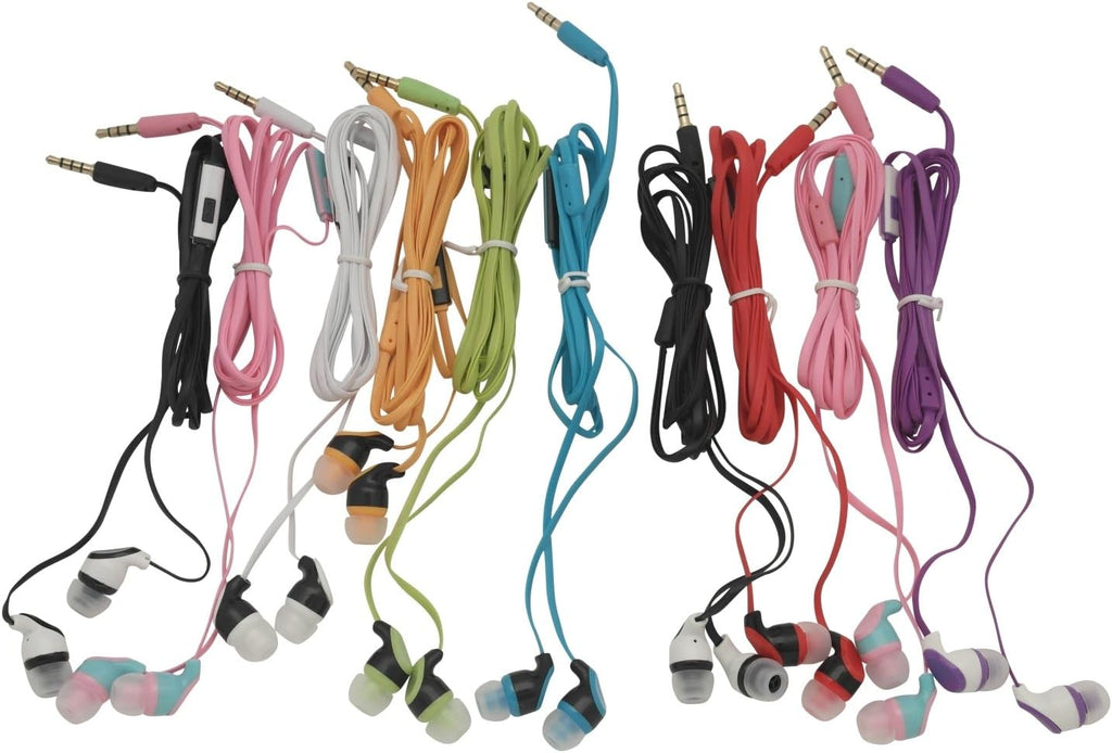 30 Pack Bulk Earbud Headphones with Microphone L5879