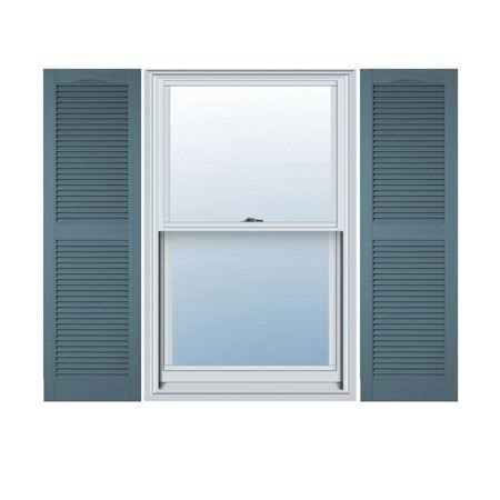 14 1/2 inch x 67 inch Vinyl Open Louver Shutters P3209