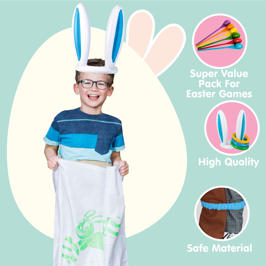 36Pcs 6 Player Easter Potato Sack Race Bags for Kids U6244