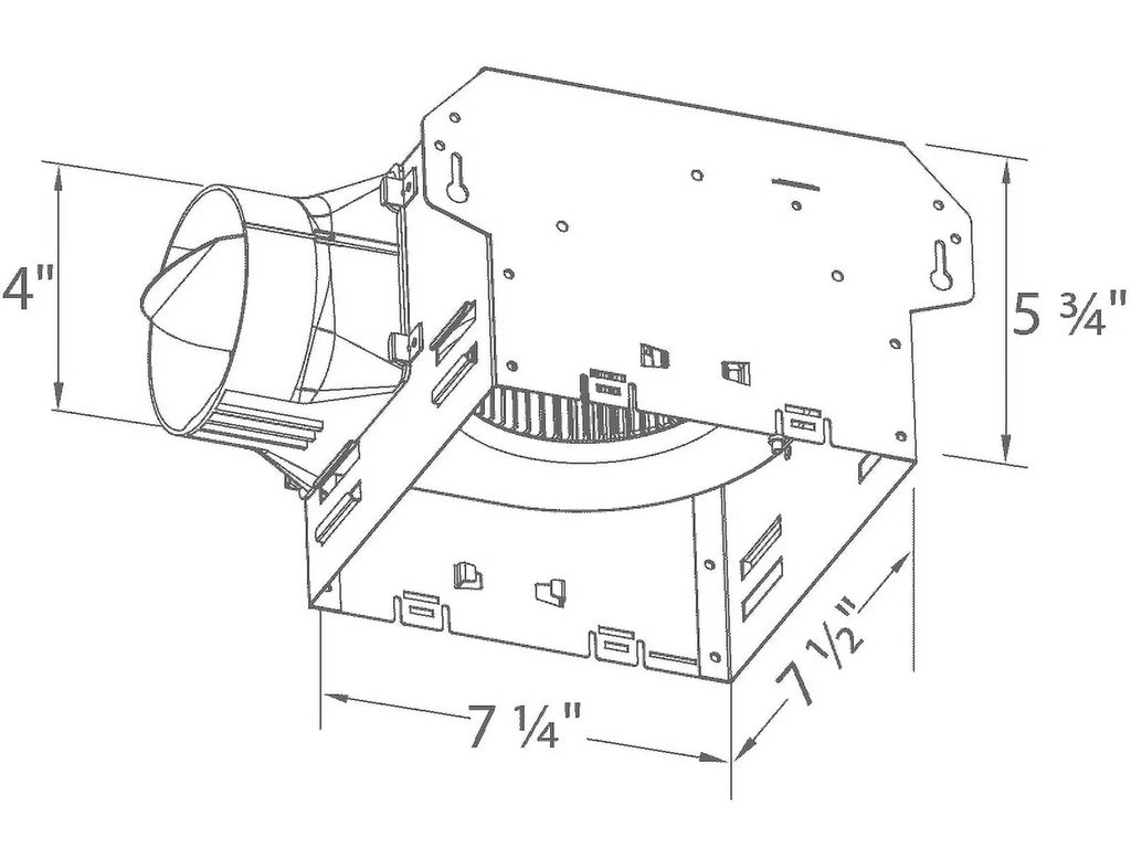 50 CFM Exhaust Bath Fan & Dimmable LED Light Z5570