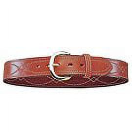 Tan Basketweave Belt with Brass Buckle C25661