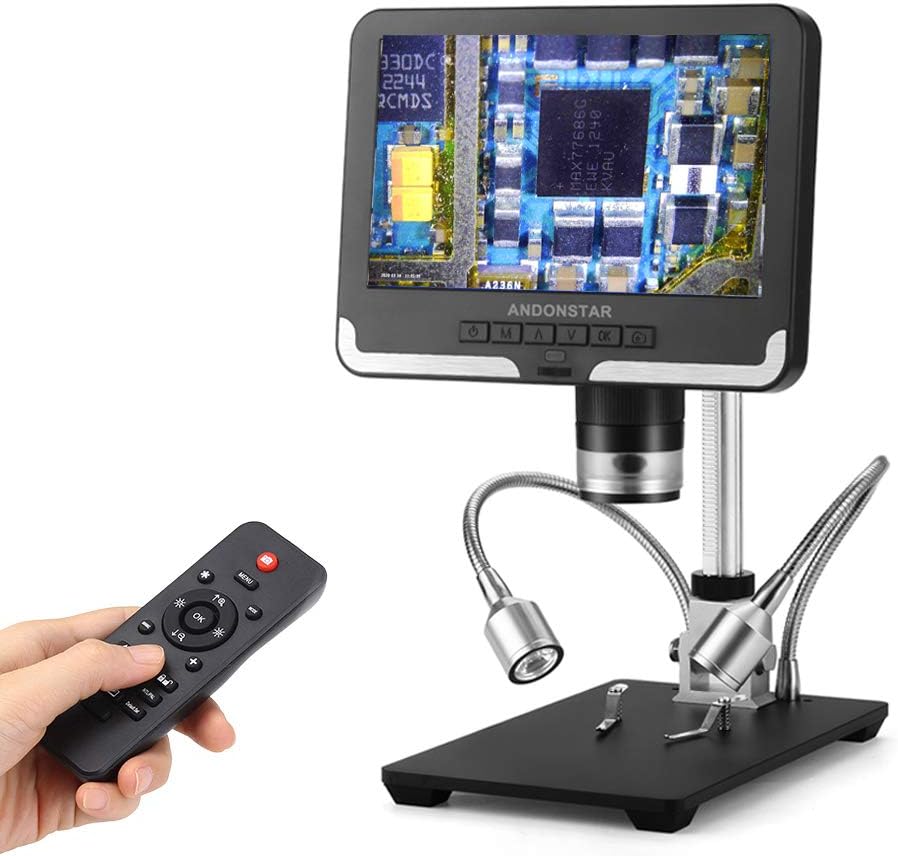 Black 7 inch LCD 1080P Digital Microscope with 200X Magnification M154541