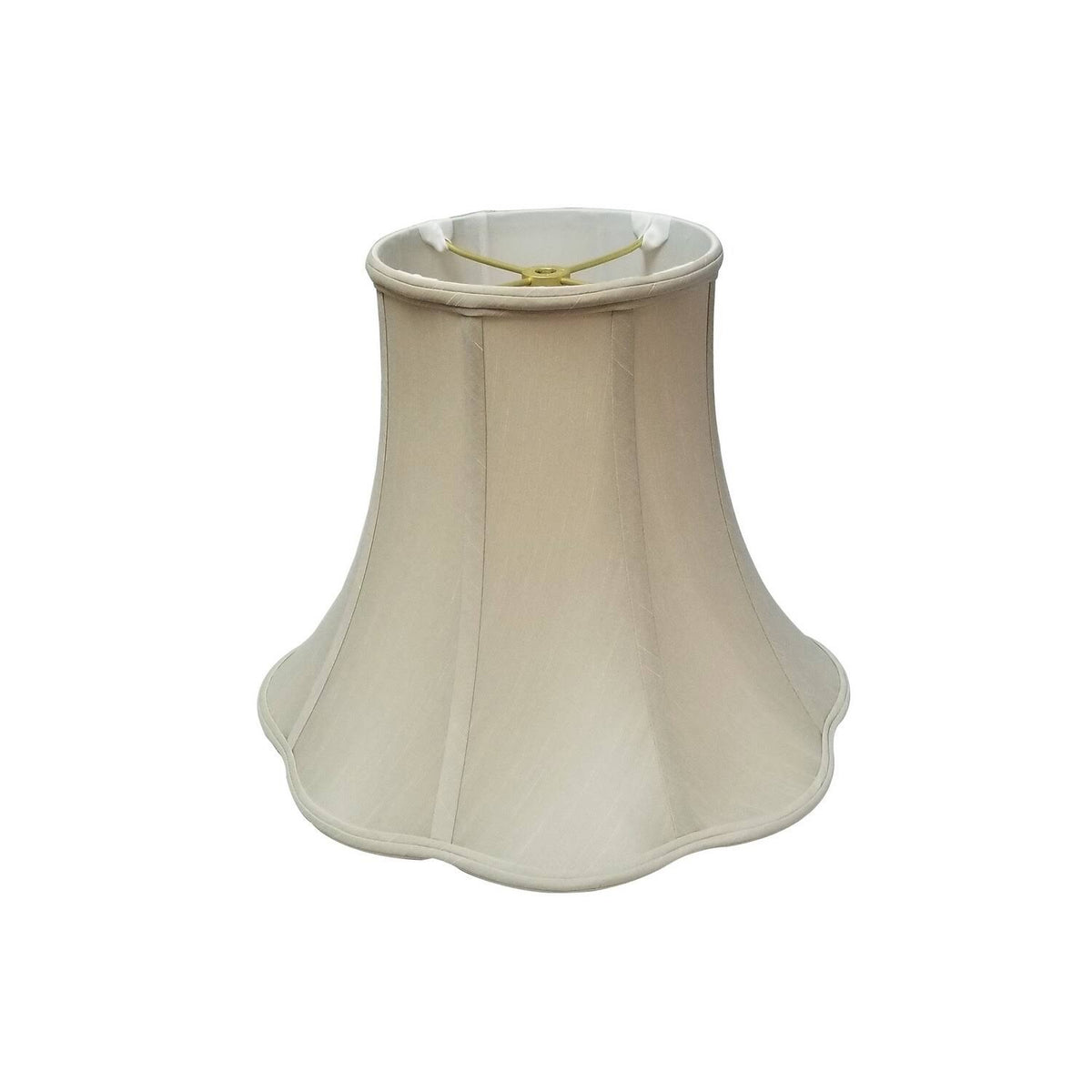 Beige Scallop Bell Lamp Shade, 10 x 20 x 15.5 C6121