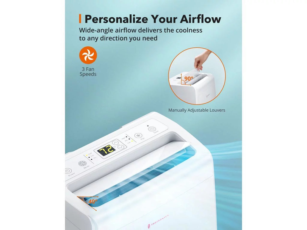 10,000 BTU 3-in-1 Portable Air Conditioner, Fan, and Dehumidifier W4595