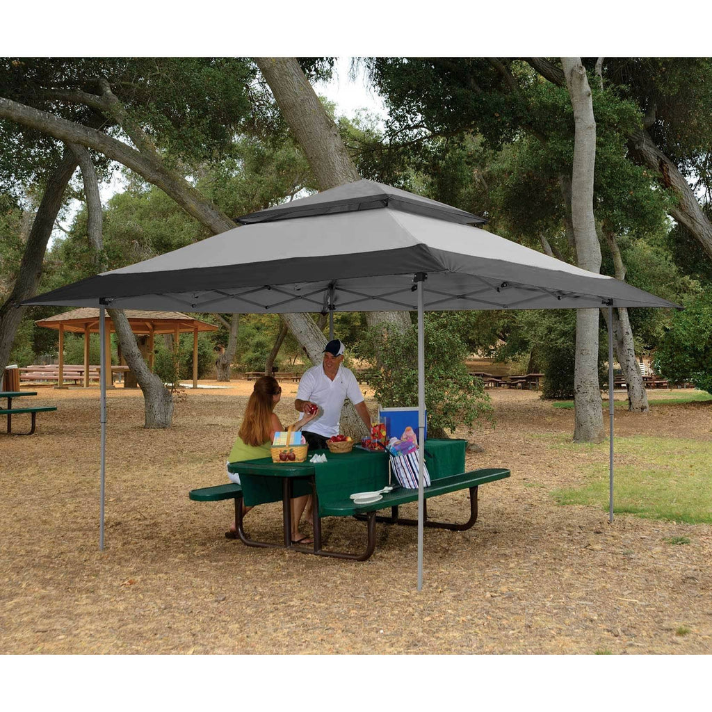 Gray Instant Gazebo Canopy with Bug Screen I742