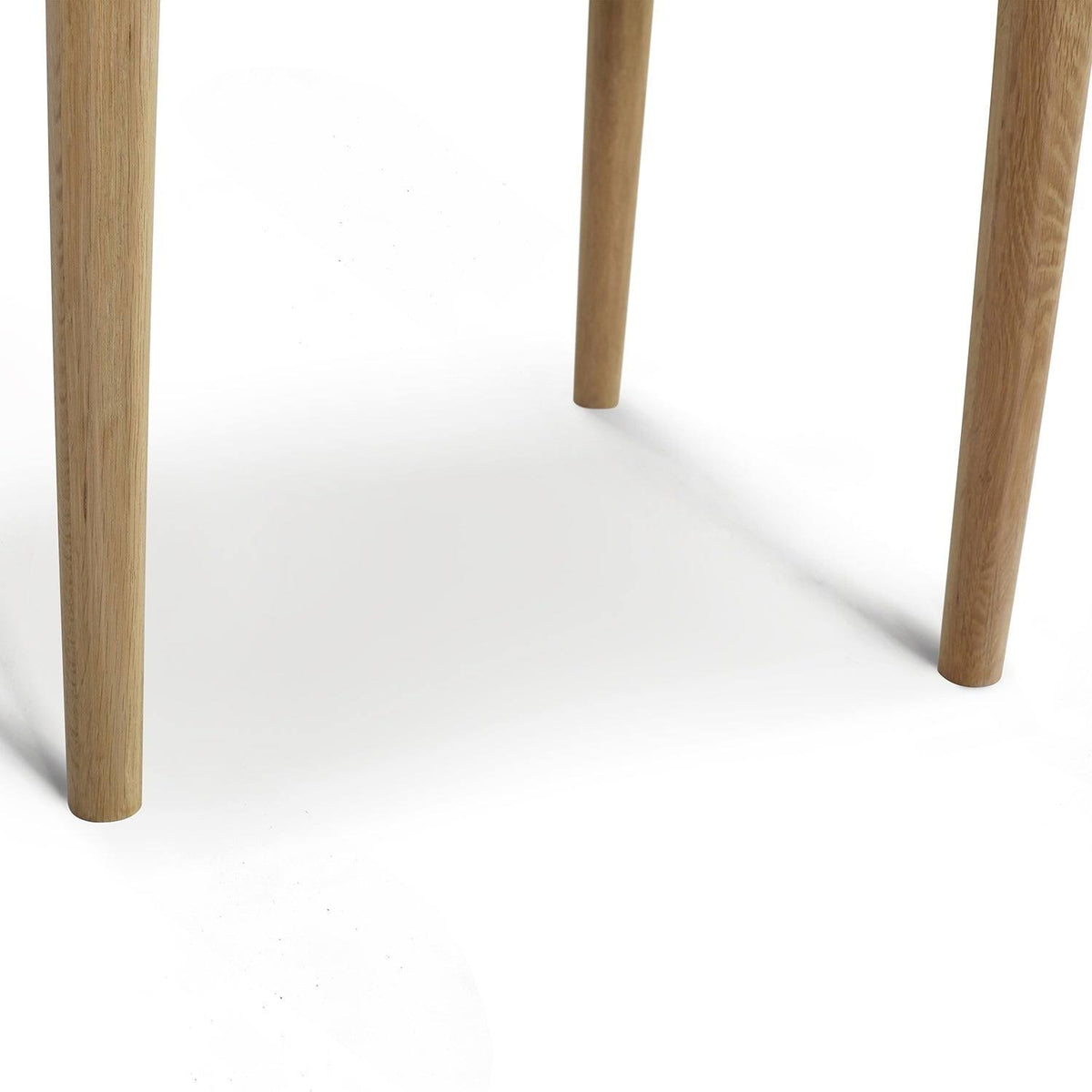 Square Italian Carrara White Marble Side Table with Legs - Tan M931112