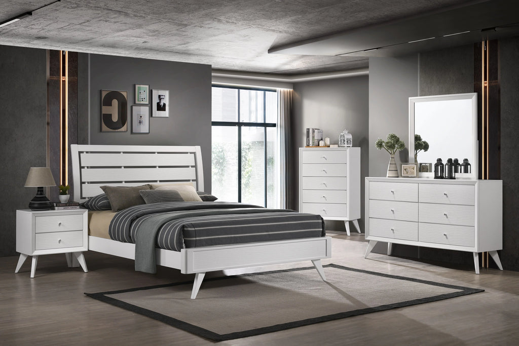 White 2 Drawer Night Stand H420047