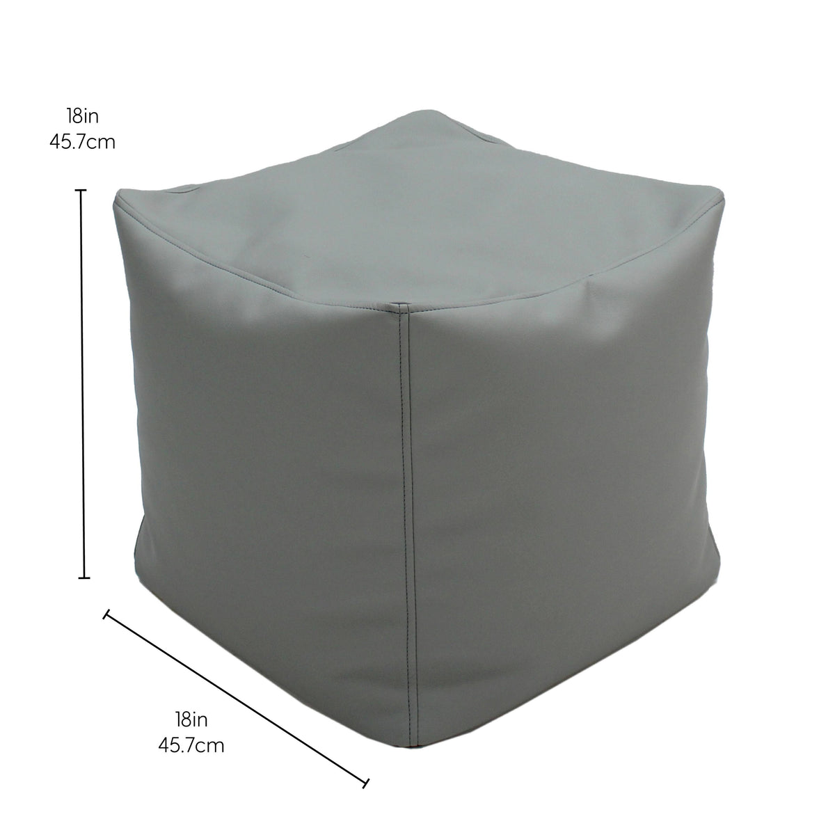 Raspberry Square Bean Bag Pouf K42595