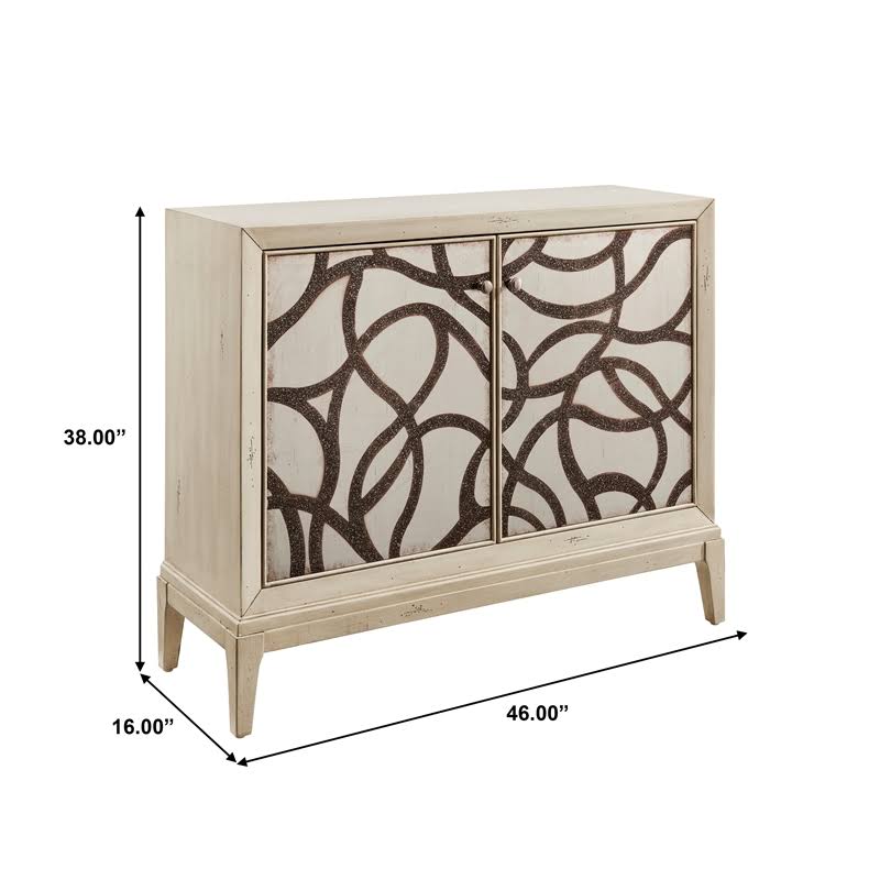 Bold Painted Pattern Door Chest K771331