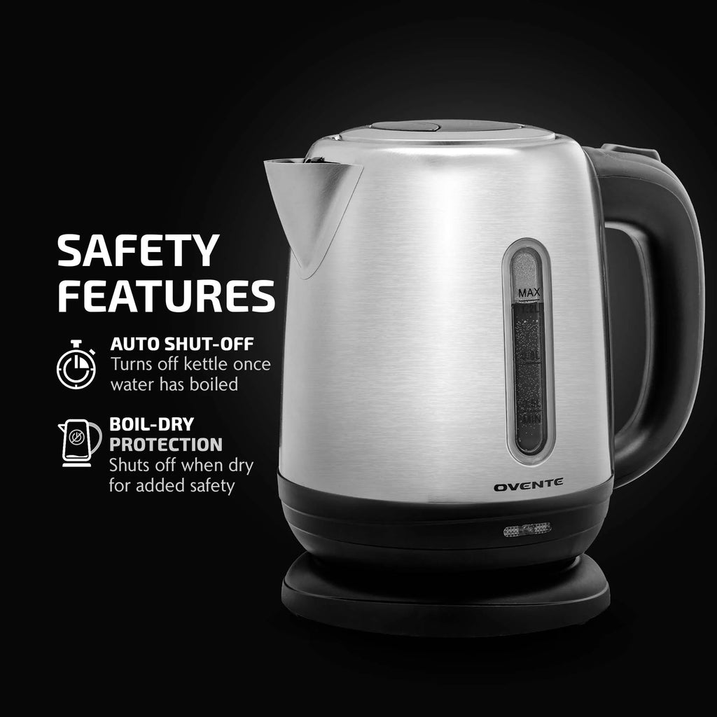 Stainless Steel Electric Kettle 1.2 Liter with Auto Shut-Off A7902