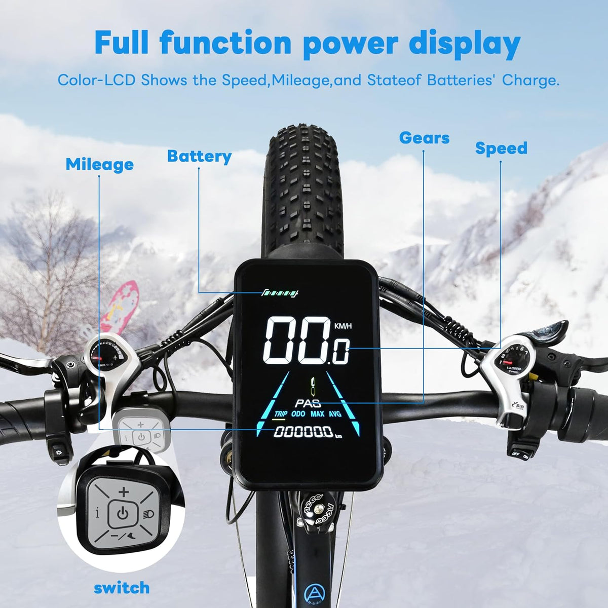 Two 2000W Electric Bikes with 48V 20Ah Removable Batteries 21 Speed Hydraulic Disc Brake (Blue + Blue) Z255